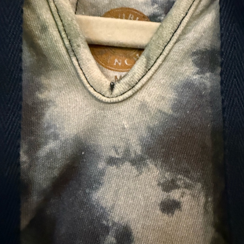 Double D Ranch Tie-Dye Hoodie with Embroidered Horse and Patches - Picture 5 of 11